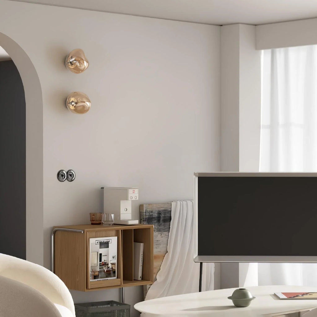 Wall Lamp | Metal & Acrylic Damp-Rated | Two Sizes