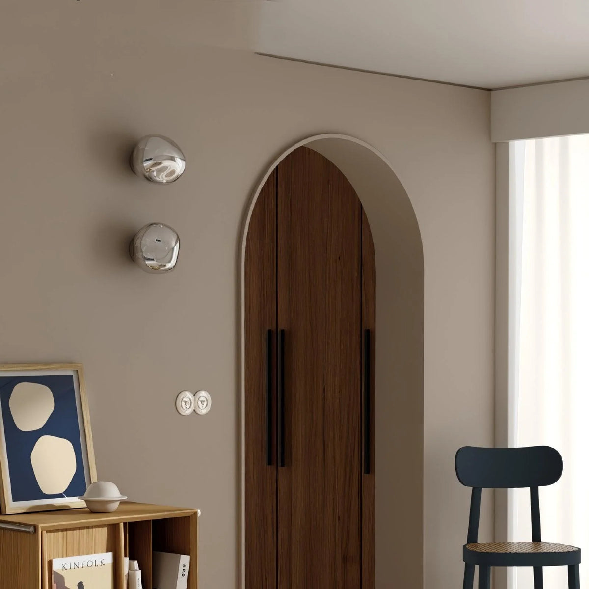 Wall Lamp | Metal & Acrylic Damp-Rated | Two Sizes