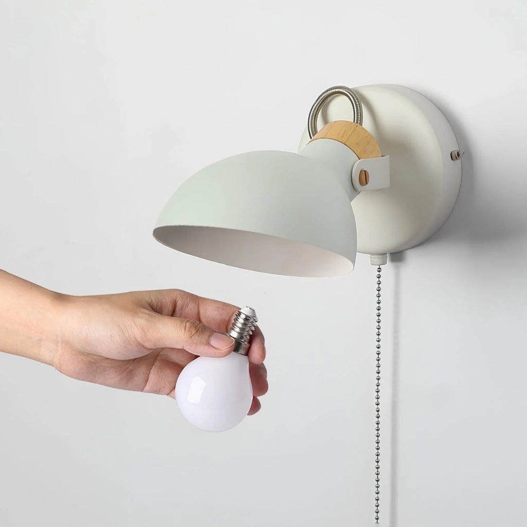 Wall Lamp | Metal Body & E27 Socket | 14 cm Diameter