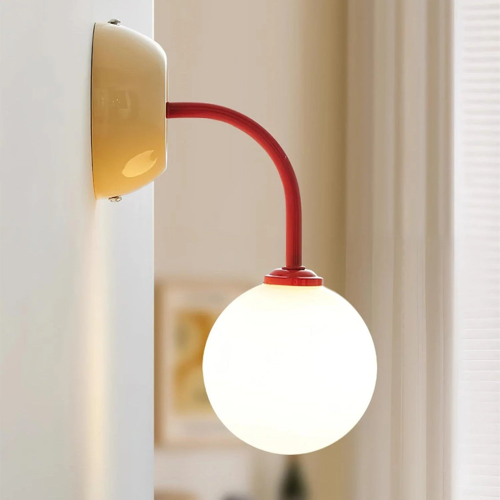 Wall Lamp | Metal & Glass Dimmable | 16 x 23 cm