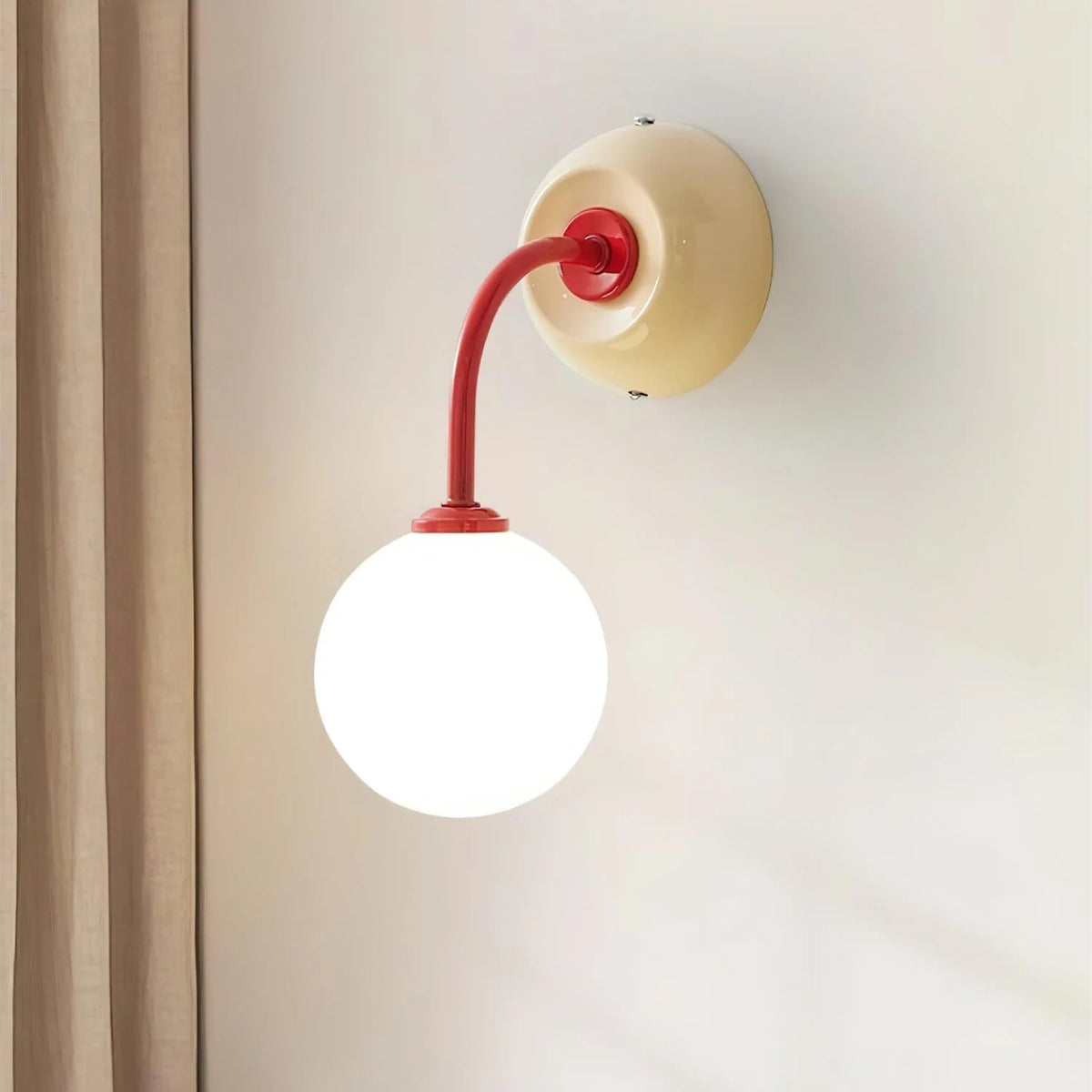 Wall Lamp | Metal & Glass Dimmable | 16 x 23 cm