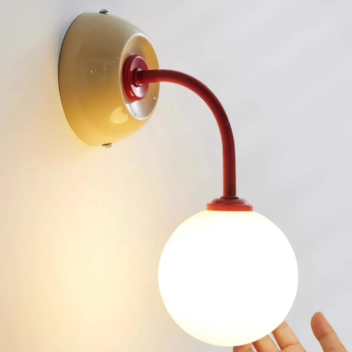 Wall Lamp | Metal & Glass Dimmable | 16 x 23 cm