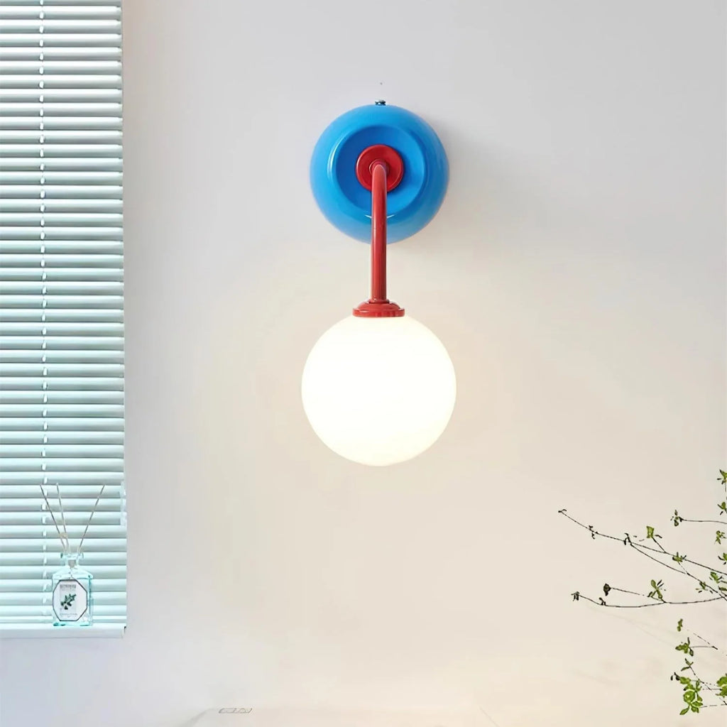 Wall Lamp | Metal & Glass Dimmable | 16 x 23 cm