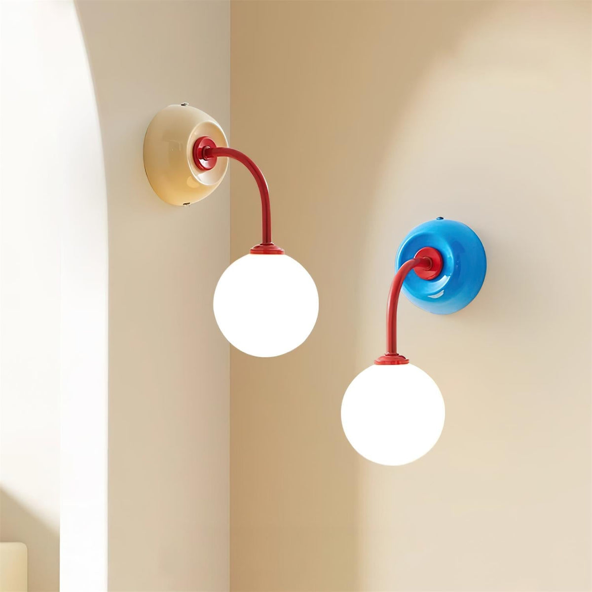 Wall Lamp | Metal & Glass Dimmable | 16 x 23 cm