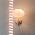 Wall Lamp | Milky Glass Shade & Iron Frame