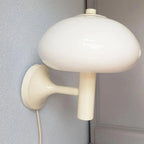 Wall Lamp | Milky Glass Shade & Iron Frame