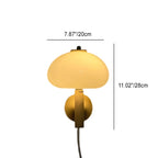 Wall Lamp | Milky Glass Shade & Iron Frame