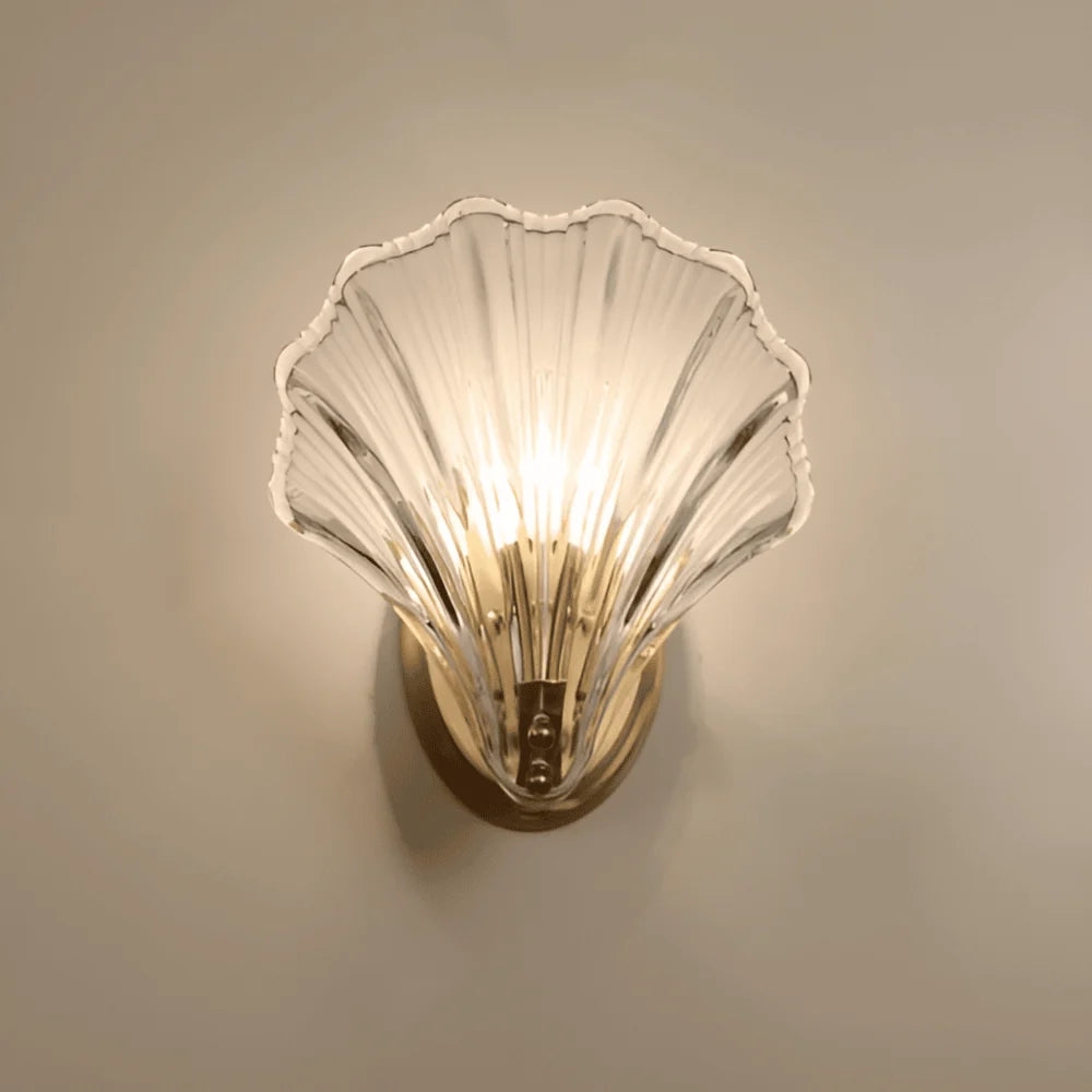 Wall Lamp | Minimalist Glass Shade & Button Switch | 20 cm