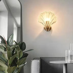 Wall Lamp | Minimalist Glass Shade & Button Switch | 20 cm