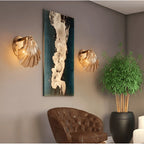 Wall Lamp | Minimalist Glass Shade & Button Switch | 20 cm