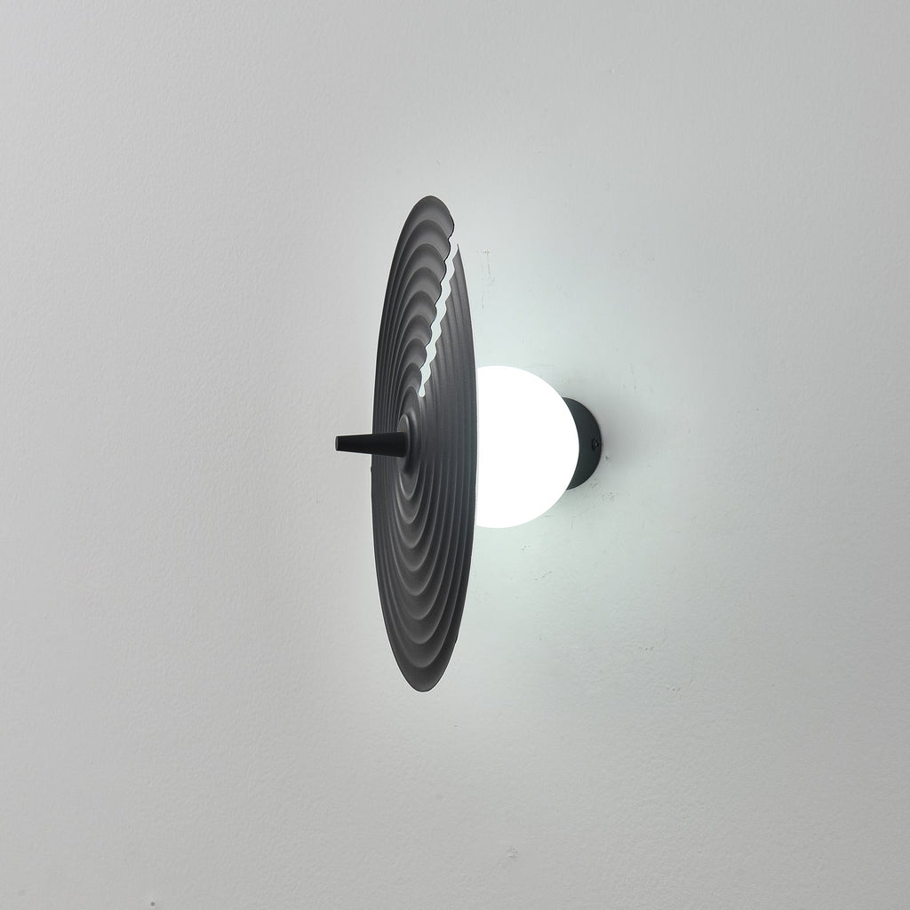 Wall Lamp | Minimalist Iron & Glass | Ø 18 cm x H 30 cm