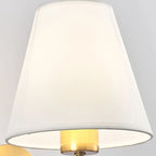 Wall Lamp | Nordic Fabric Shade & Galvanized Metal | Hardwired