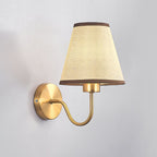 Wall Lamp | Nordic Fabric Shade & Galvanized Metal | Hardwired