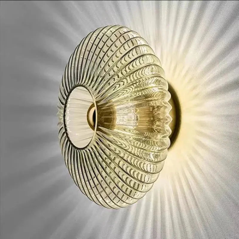 Wall Lamp | Nordic Glass Shade & Metal Frame