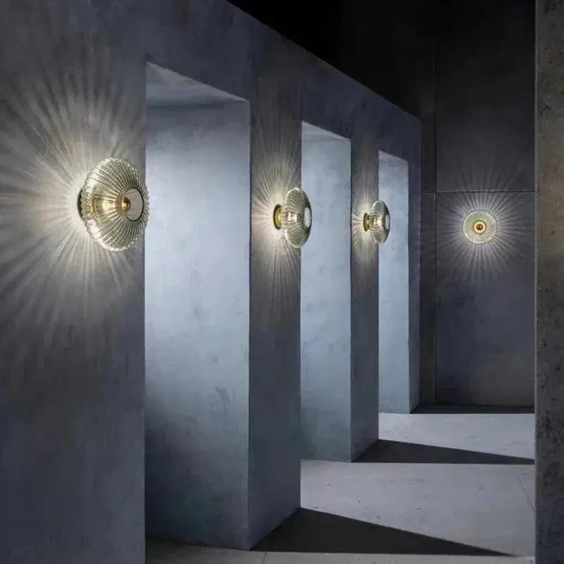 Wall Lamp | Nordic Glass Shade & Metal Frame