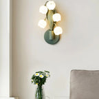 Wall Lamp | Orchid Floral Design & Metal Frame | Hardwired