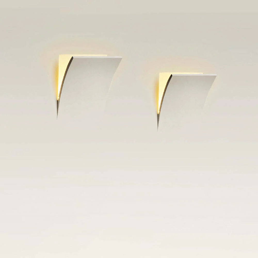 Wall Lamp | Recessed Metal & Gypsum | Warm LED Included