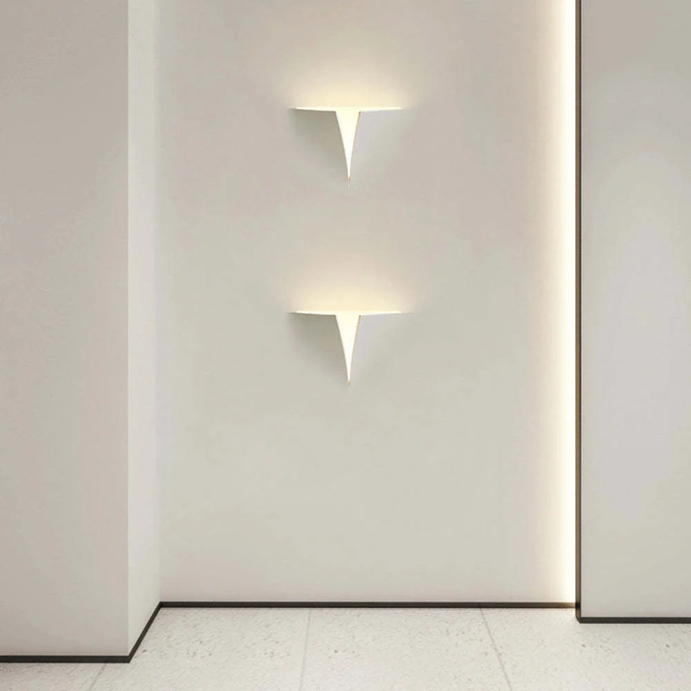 Wall Lamp | Recessed Metal & Gypsum | Warm LED Included