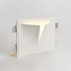 Wall Lamp | Recessed Metal & Gypsum | Warm LED Included