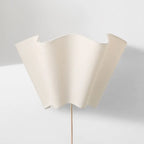 Wall Lamp | Scalloped Linen Shade & Dimmable | E26/E27 Compatible