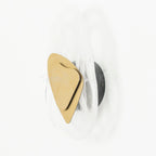 Wall Lamp | Sculpted Swirling Glass & Matte Black Accent | LED Included