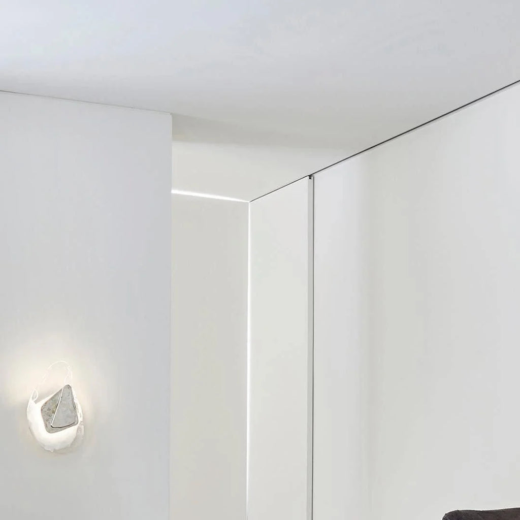 Wall Lamp | Sculpted Swirling Glass & Matte Black Accent | LED Included