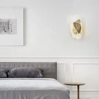 Wall Lamp | Sculpted Swirling Glass & Matte Black Accent | LED Included