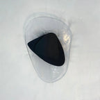 Wall Lamp | Sculpted Swirling Glass & Matte Black Accent | LED Included