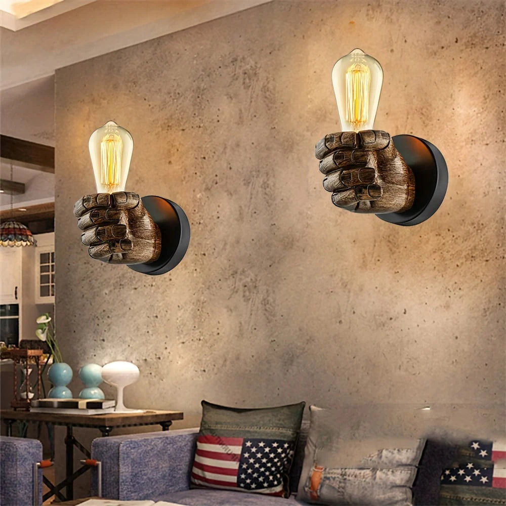 Wall Lamp | Sculptural Resin & E26 Socket | Left Or Right Version