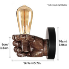 Wall Lamp | Sculptural Resin & E26 Socket | Left Or Right Version