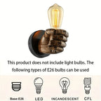 Wall Lamp | Sculptural Resin & E26 Socket | Left Or Right Version