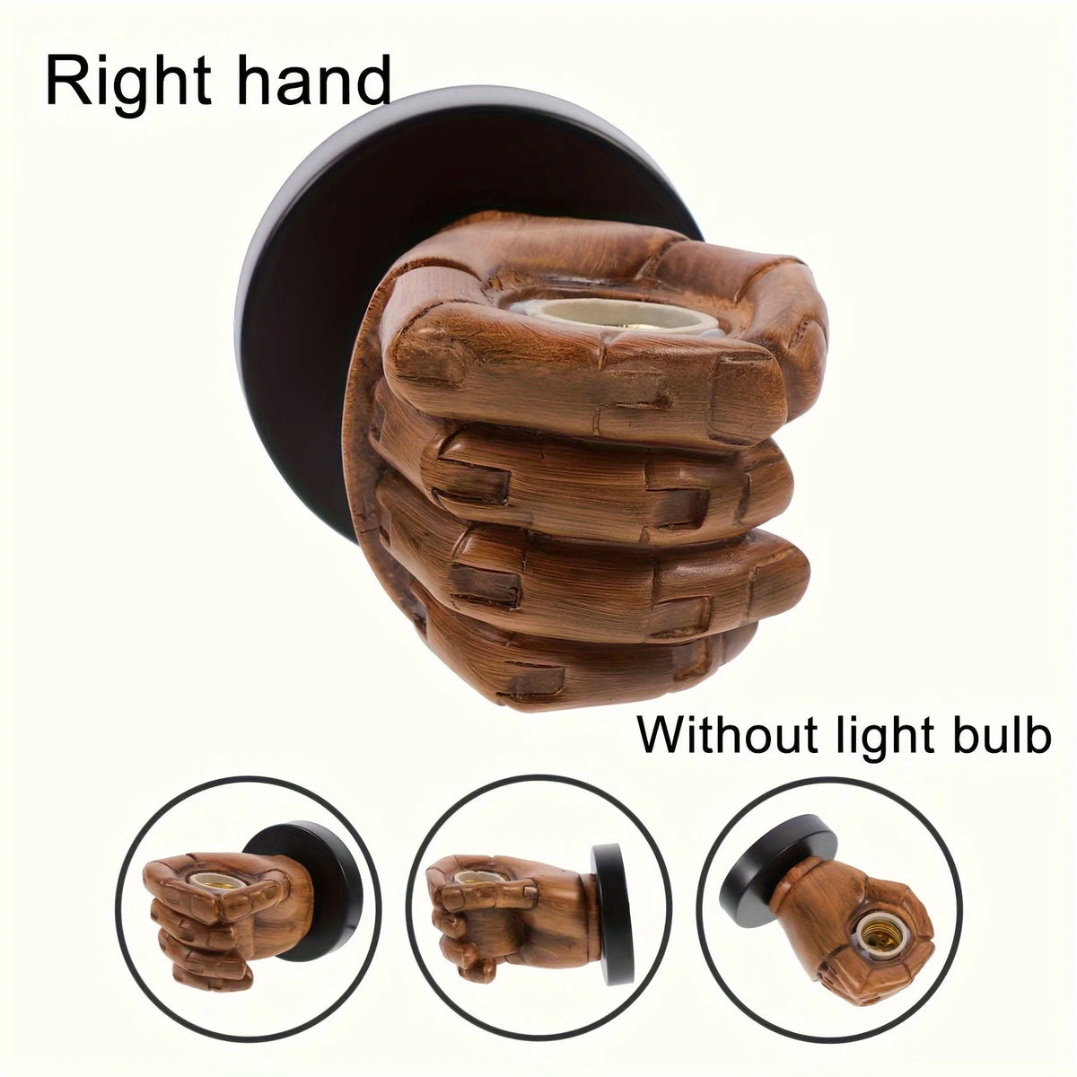 Wall Lamp | Sculptural Resin & E26 Socket | Left Or Right Version