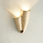 Wall Lamp | Travertine Body & IP20 Moisture-Resistant | 27 cm Height