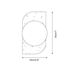 Wall Lamp | Travertine & Wood Damp Rated | Single/Double/Triple