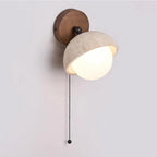 Wall Lamp | Travertine & Wood Dimmable