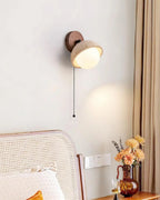 Wall Lamp | Travertine & Wood Dimmable