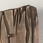 Wall Lamp | Vintage Candle Design & Pine Wood & Metal