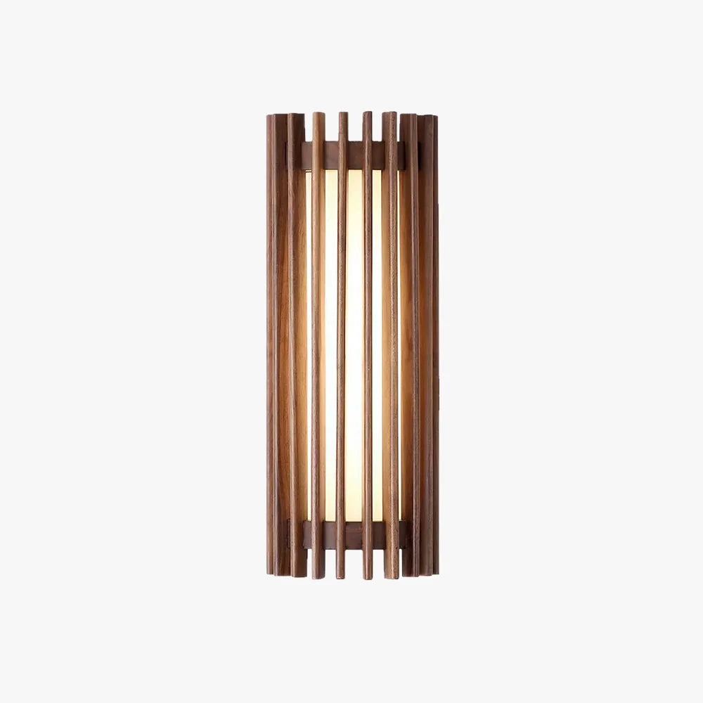 Wall Lamp | Walnut Wood & Acrylic Shade | Warm Ambient Lighting