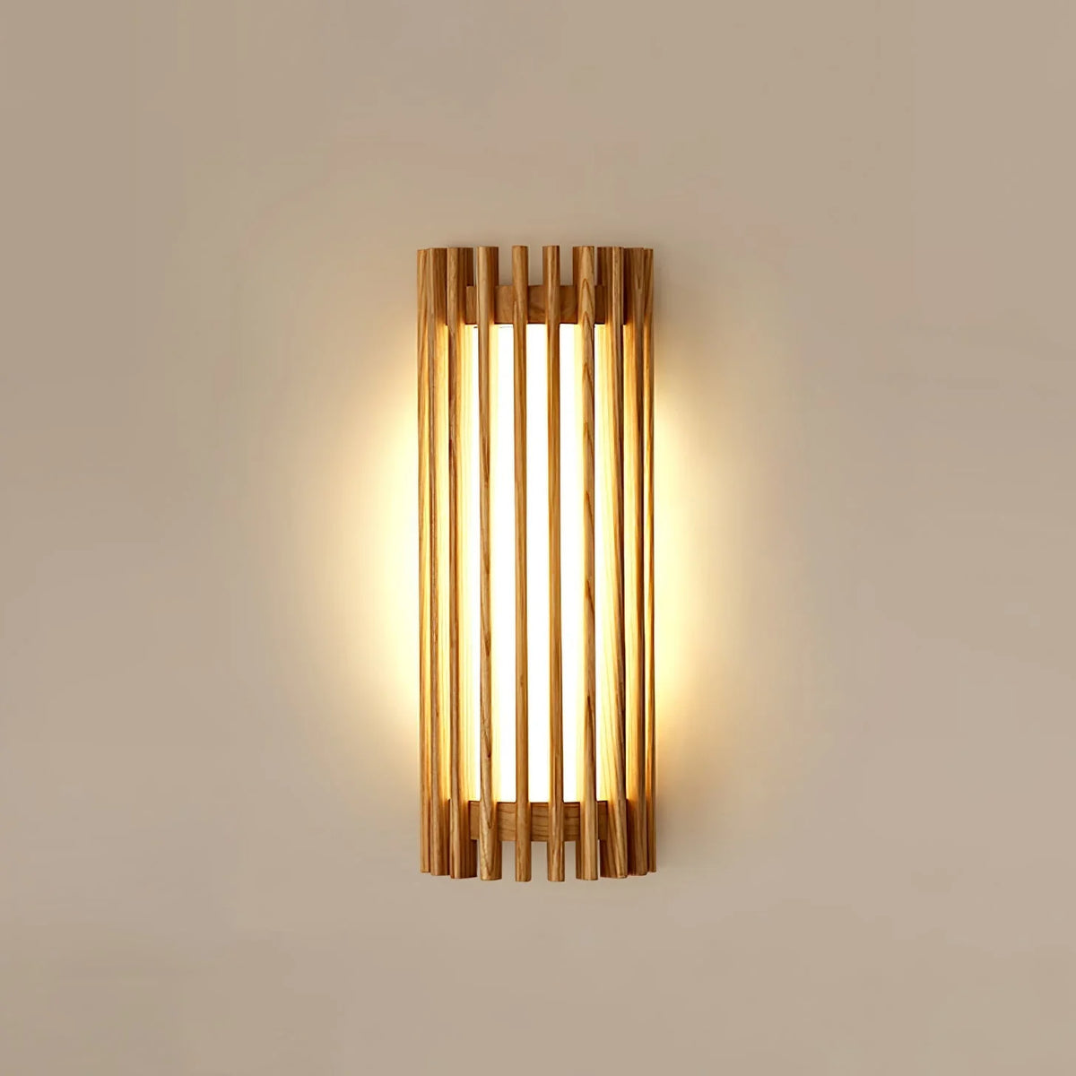 Wall Lamp | Walnut Wood & Acrylic Shade | Warm Ambient Lighting