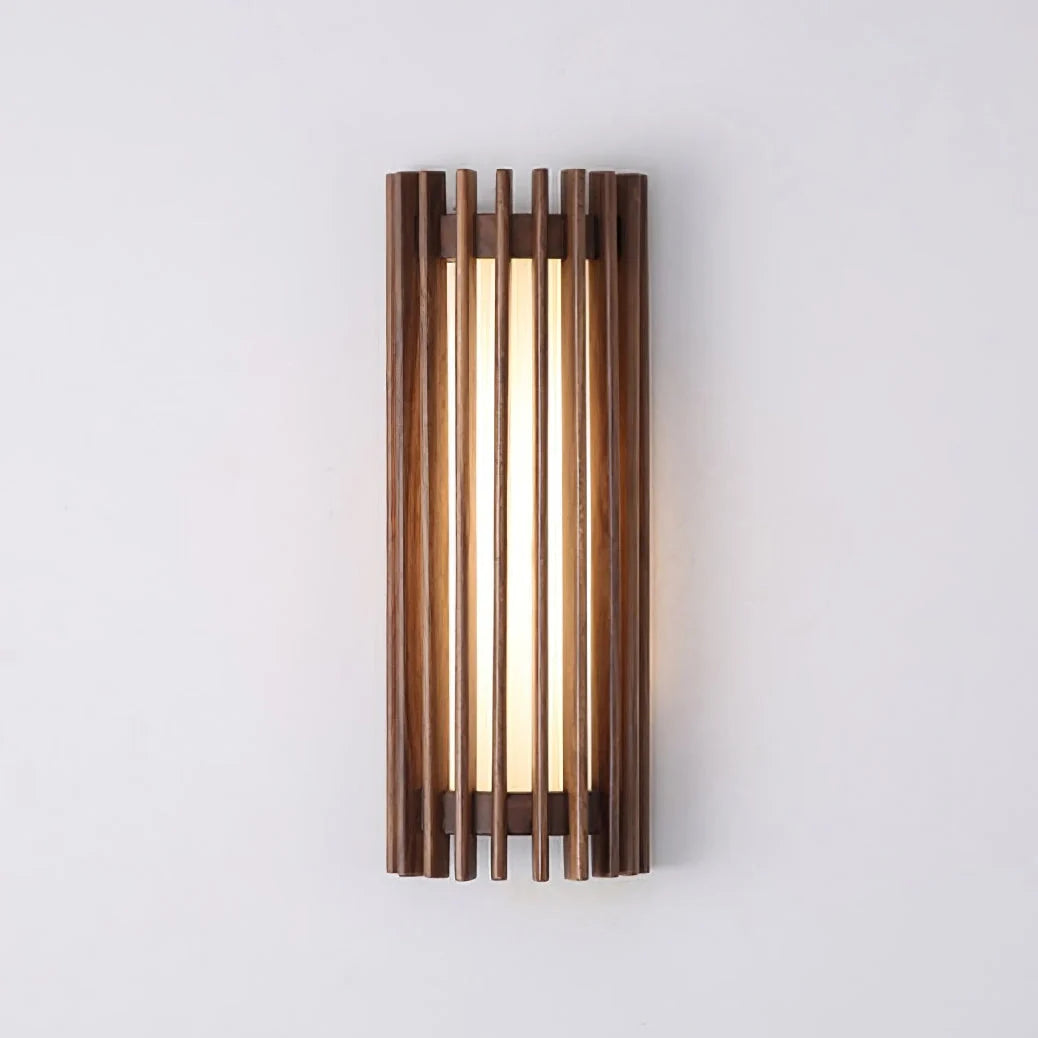 Wall Lamp | Walnut Wood & Acrylic Shade | Warm Ambient Lighting
