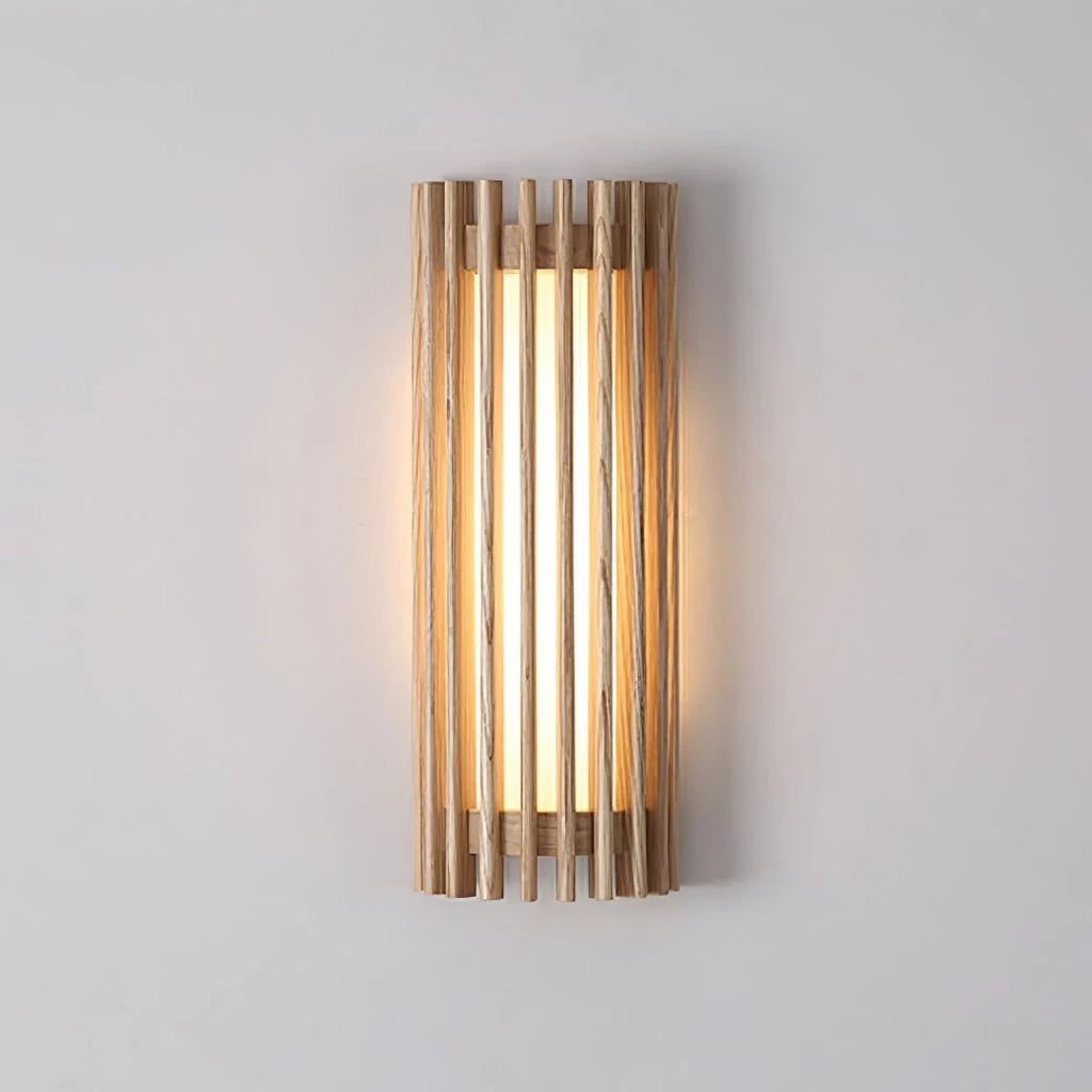 Wall Lamp | Walnut Wood & Acrylic Shade | Warm Ambient Lighting