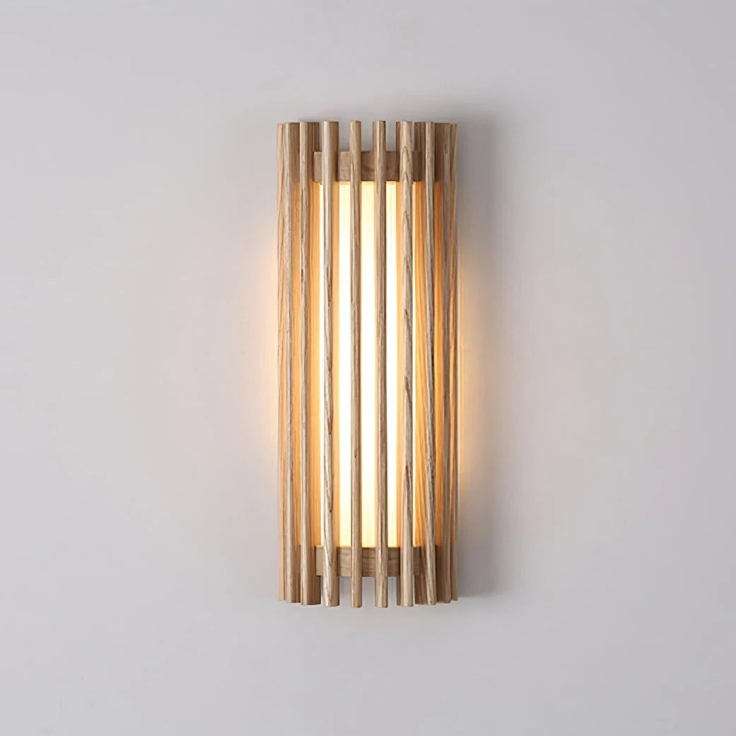 Wall Lamp | Walnut Wood & Acrylic Shade | Warm Ambient Lighting