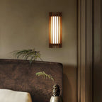 Wall Lamp | Walnut Wood & Acrylic Shade | Warm Ambient Lighting