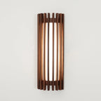 Wall Lamp | Walnut Wood & Acrylic Shade | Warm Ambient Lighting