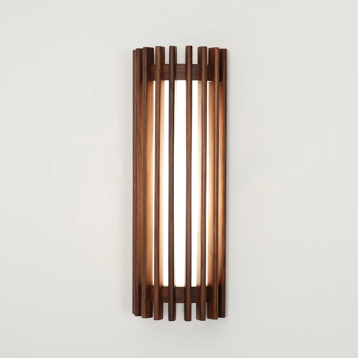 Wall Lamp | Walnut Wood & Acrylic Shade | Warm Ambient Lighting