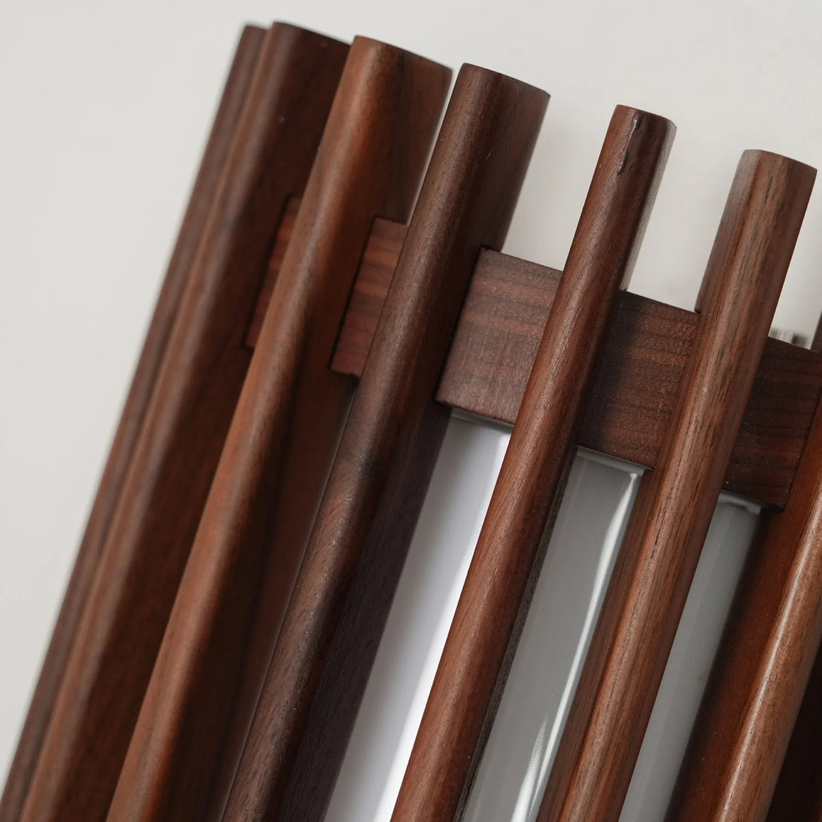 Wall Lamp | Walnut Wood & Acrylic Shade | Warm Ambient Lighting