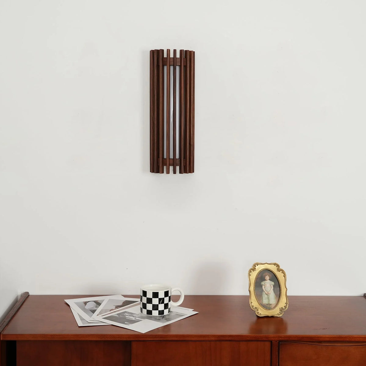 Wall Lamp | Walnut Wood & Acrylic Shade | Warm Ambient Lighting