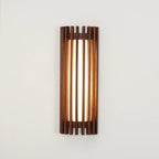 Wall Lamp | Walnut Wood & Acrylic Shade | Warm Ambient Lighting