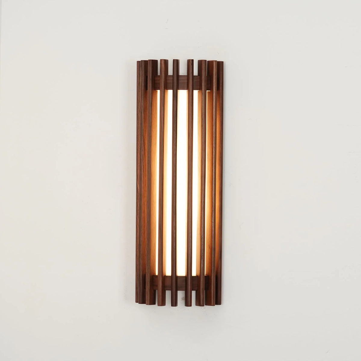 Wall Lamp | Walnut Wood & Acrylic Shade | Warm Ambient Lighting