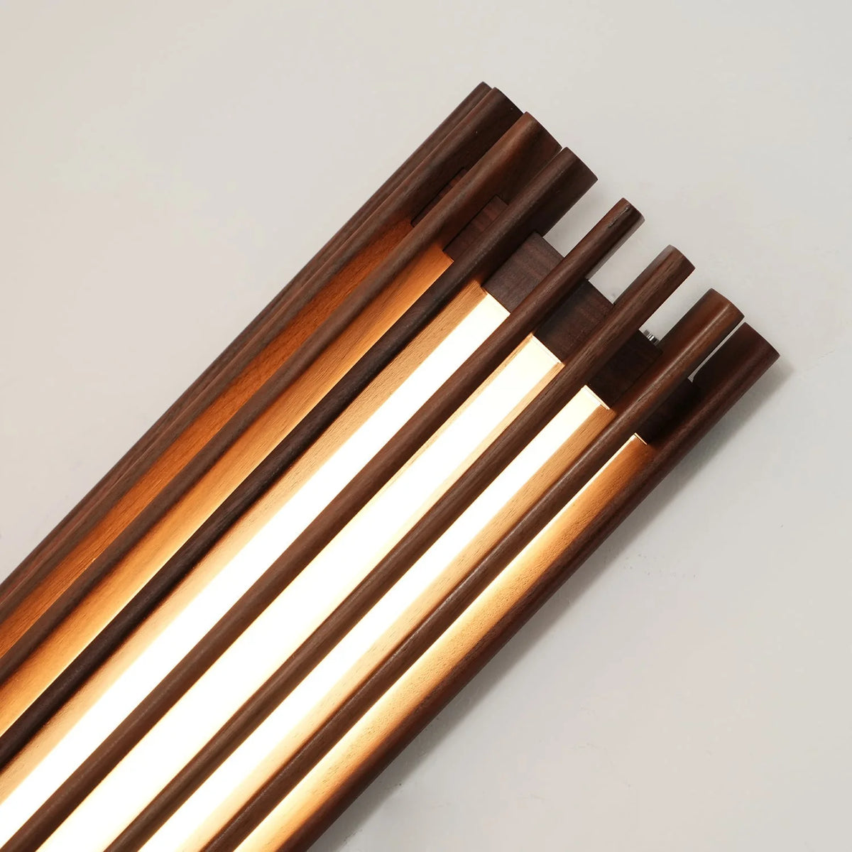 Wall Lamp | Walnut Wood & Acrylic Shade | Warm Ambient Lighting